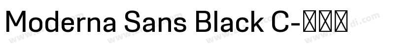 Moderna Sans Black C字体转换